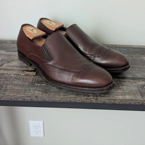 Salvatore Ferragamo Men\'s Brogue | US 10 | Like New Condition | Brown Leather Salvatore Ferragamo Mens 10 EE Oxford Dress Shoes Brown  main image 2